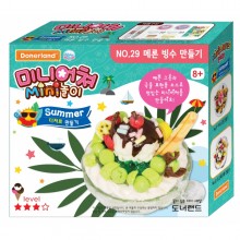 도너랜드 미니어쳐놀이 디저트 메론빙수 만들기
