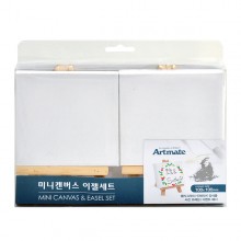 고급캔버스액자(100x100mm)+나무이젤세트X2개(1세트)