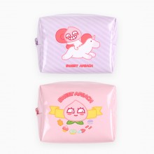 카카오 스윗어피치 큐브 파우치 M